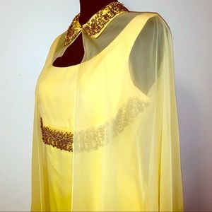 Vintage Cocktail Anita Modes Chiffon Dress Size 6